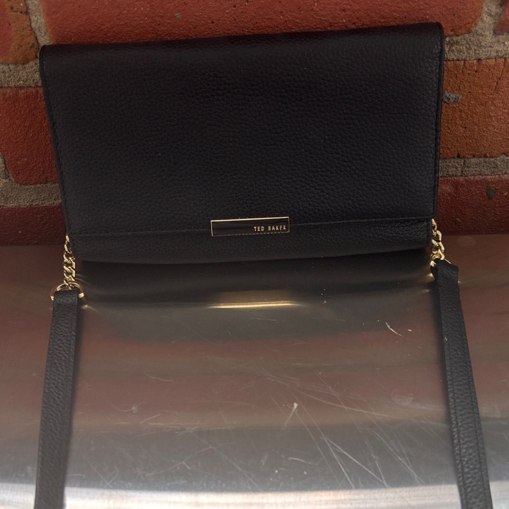 Ted Baker Black Leather Crossbody Bag